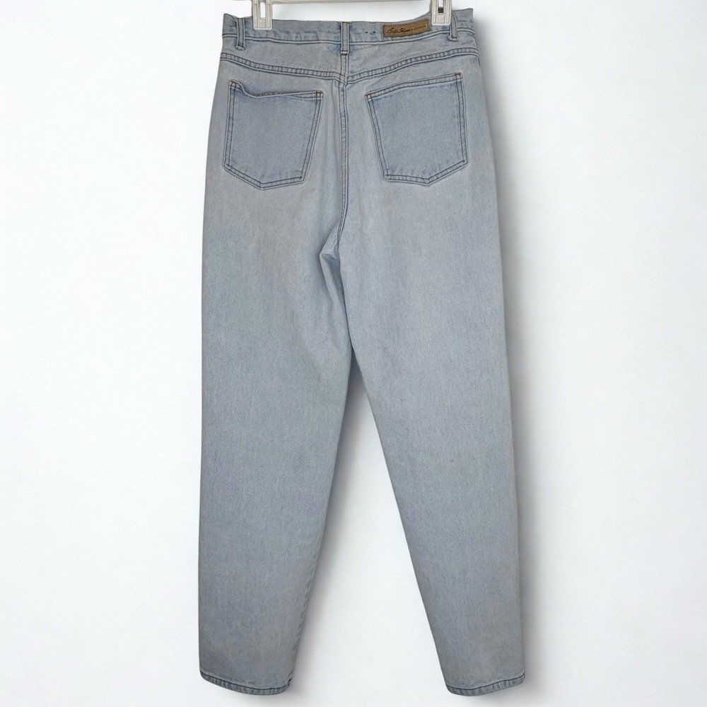 Bill Blass Vintage High Rise Mom Jeans Size 10 Easy Fit Straight Leg Light Wash - Picture 3 of 13